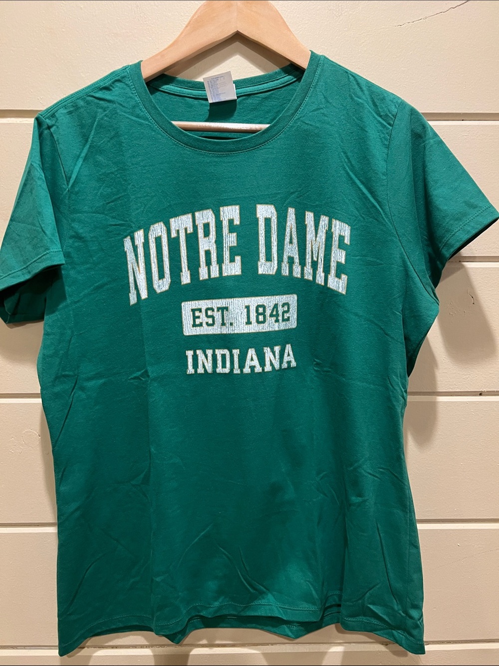 Port and Company Green Notre Dame Indiana Graphic Tee